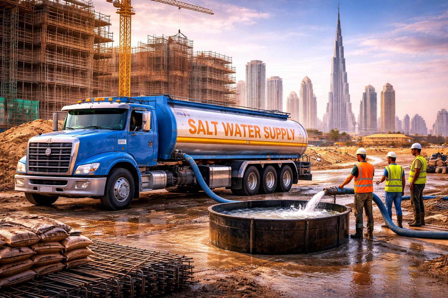 Salt Water for Construction Sites